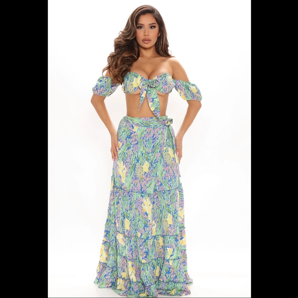 Floral Skirt Set